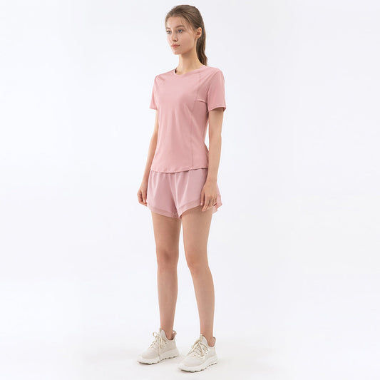 Anti-exposure sports shorts summer loose running fitness short casual high-waisted pants Featherun