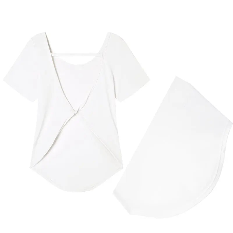 Large size short-sleeved women's T-shirt loose breathable wear Featherun