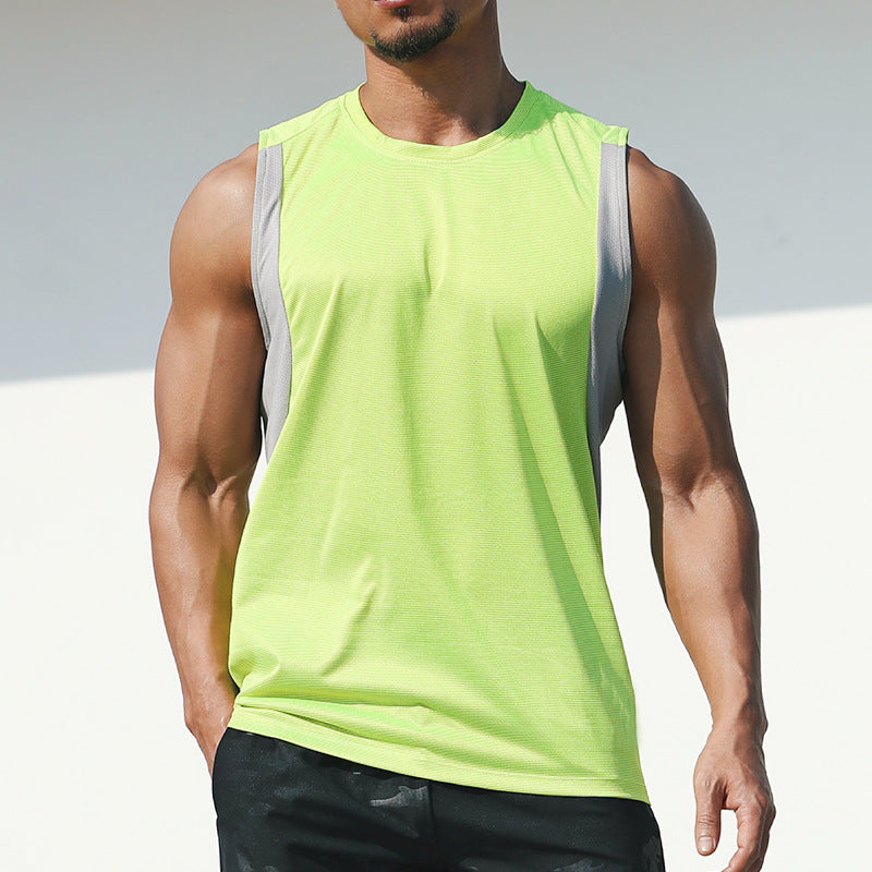Men's Tank Top Summer Loose Casual Quick-Dry Breathable Vest for Running