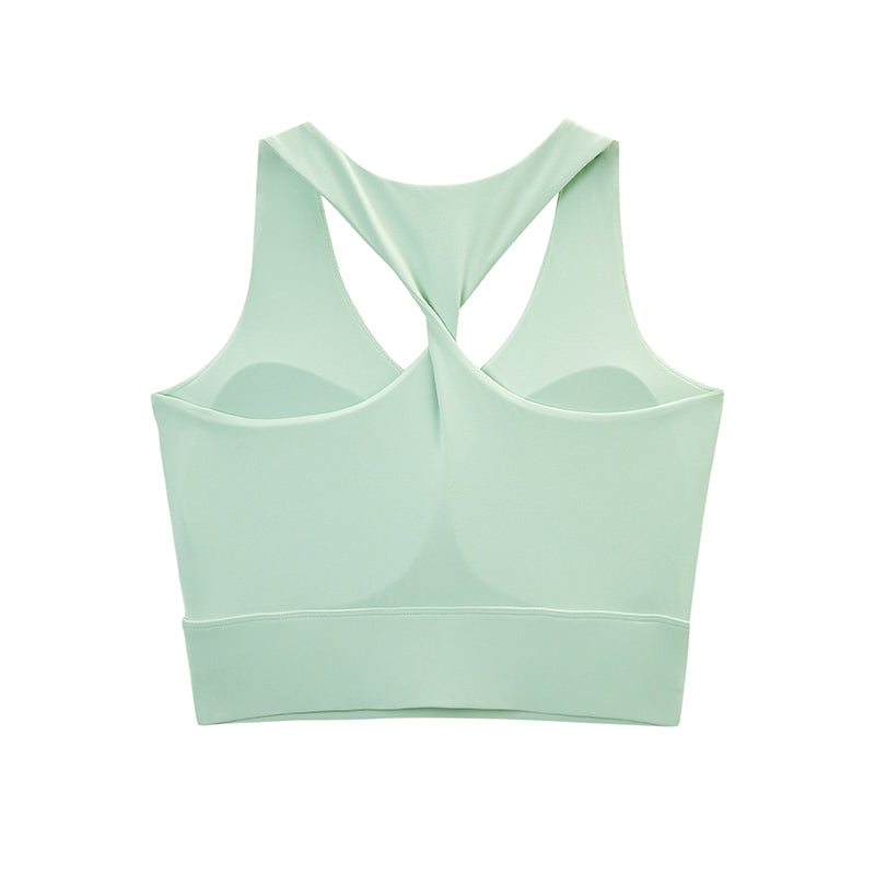 Shock-proof fixed cup to cover secondary breasts, enlarged yoga wear bra fitness vest