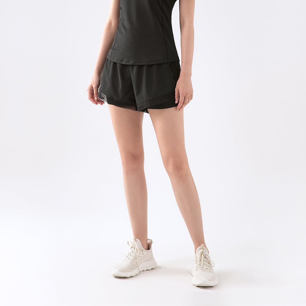 Anti-exposure sports shorts summer loose running fitness short casual high-waisted pants