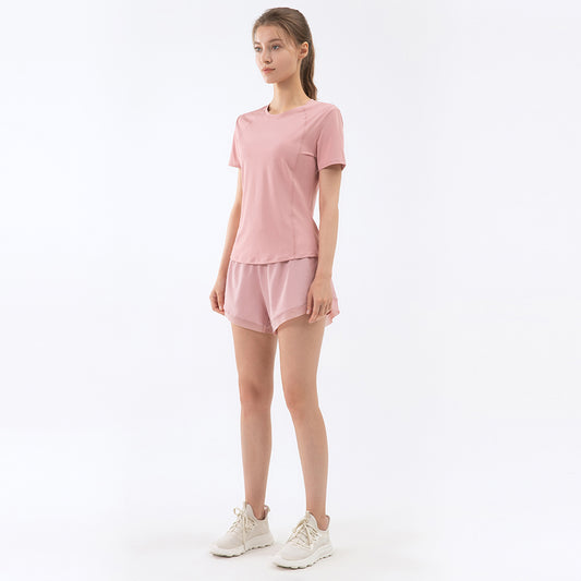 Anti-exposure sports shorts summer loose running fitness short casual high-waisted pants