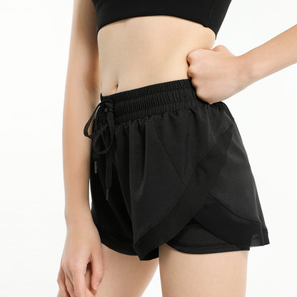 lady loose sports shorts women's summer run shorts stretch hip lift slim running fitness pants