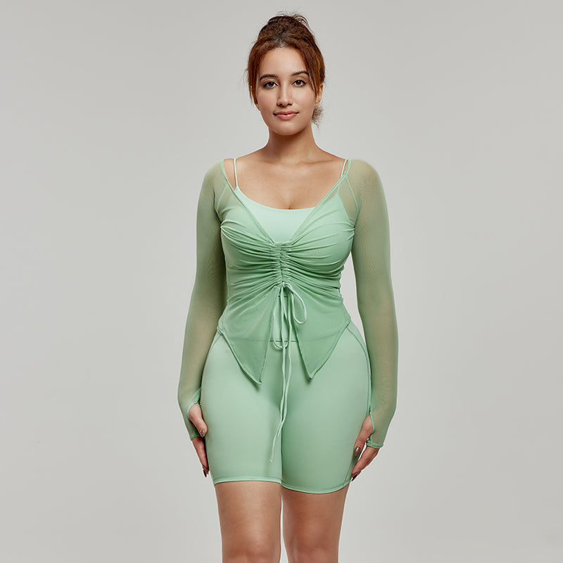 Yoga tops  blouses  waist slimming  long sleeves breathable shirt