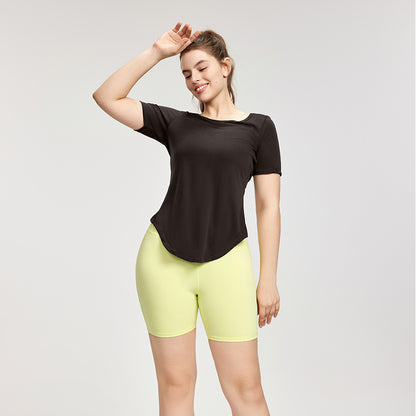Large size short-sleeved women's T-shirt loose breathable wear