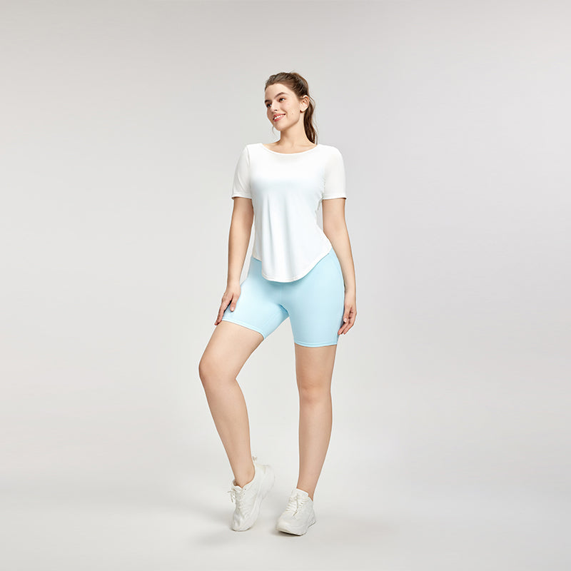 Large size short-sleeved women's T-shirt loose breathable wear