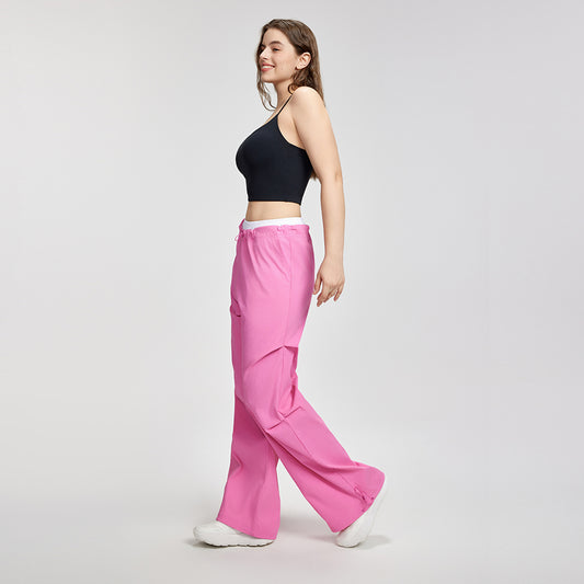 American wide leg pants for women outdoor hiking and climbing loose casual pants