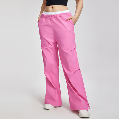 American wide leg pants for women outdoor hiking and mountaineering loose casual pants