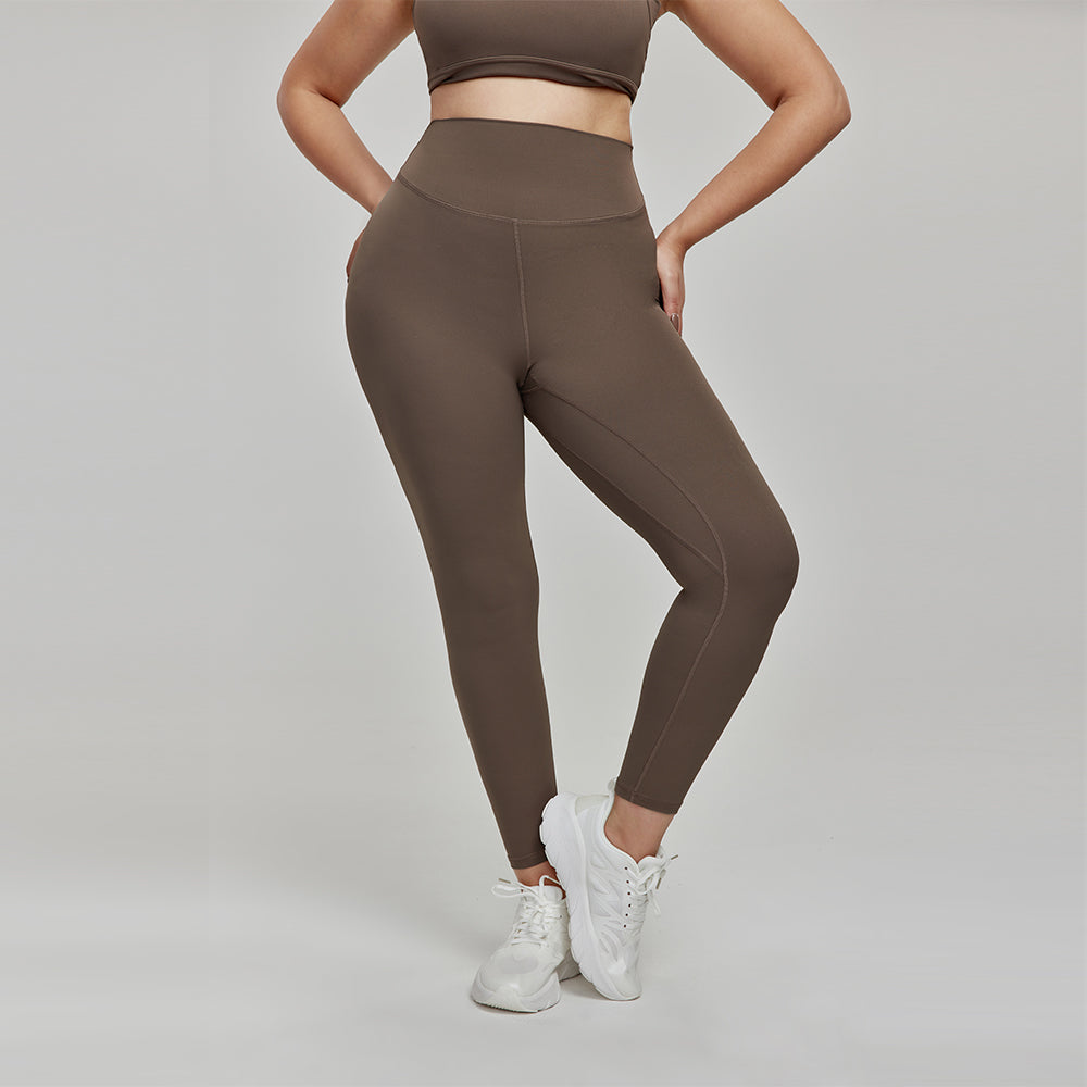 High waist tummy control yoga pants antibacterial seamless fitness pants for women