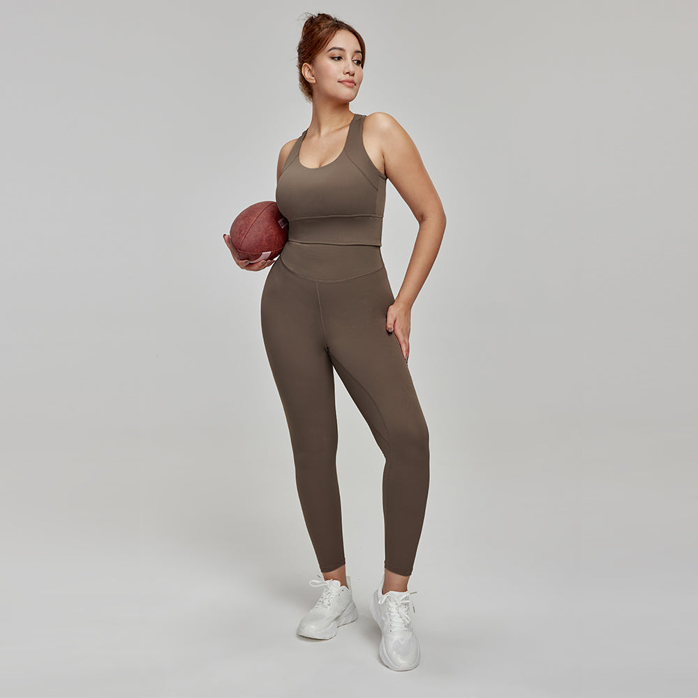 High waist tummy control yoga pants antibacterial seamless fitness pants for women