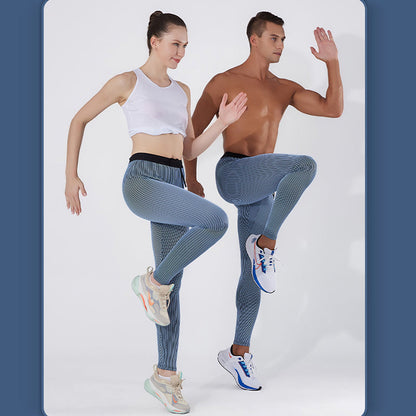 New Men's Running Compression Pants Quick Dry Stretch Waist Phone Pocket for Athletic Training Featherun