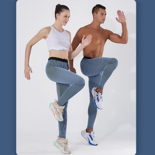 New Men's Running Compression Pants Quick Dry Stretch Waist Phone Pocket for Athletic Training Featherun
