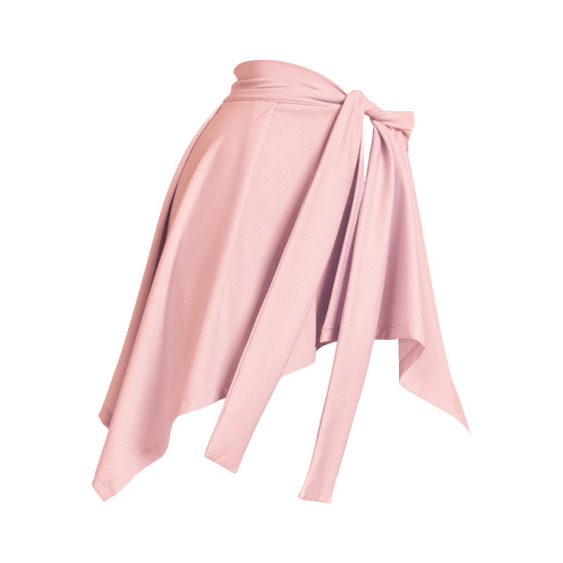 Sports yoga short anti-naked butt straps one-piece skirt hip covering wear Featherun