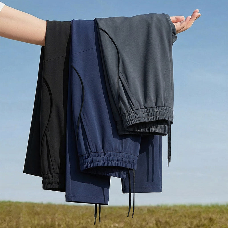 Men's Quick Dry Breathable Straight Leg Athletic Pants for Fitness Running Featherun