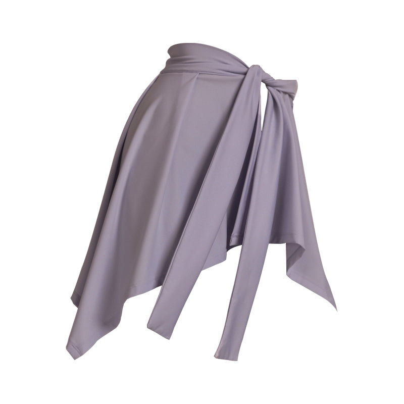 Sports yoga short anti-naked butt straps one-piece skirt hip covering wear Featherun