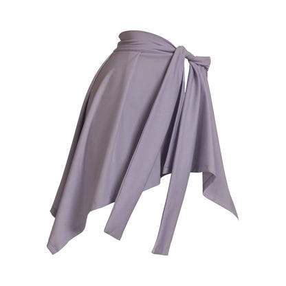 Sports yoga short anti-naked butt straps one-piece skirt hip covering wear Featherun