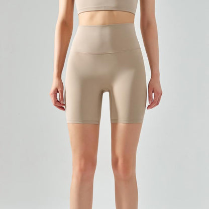 Yoga shorts summer high-waisted seamless fitness sports tight capris yoga long shorts Featherun