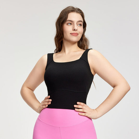 Sport vests for women with chest pads wide shoulders, breast reduction plus size women Featherun