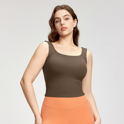 Sport vests for women with chest pads wide shoulders, breast reduction plus size women