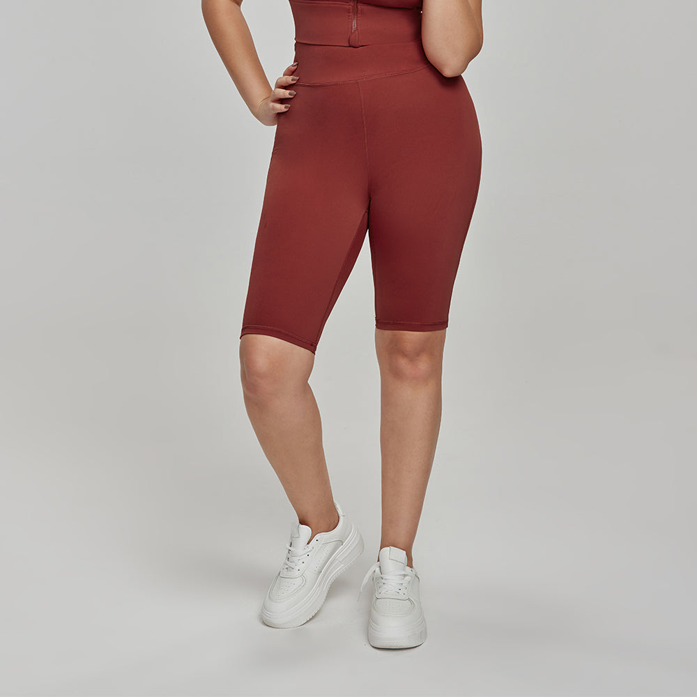 Large size sports Fifth shorts high waist 7A antibacterial cycling pants girl yoga pant Featherun