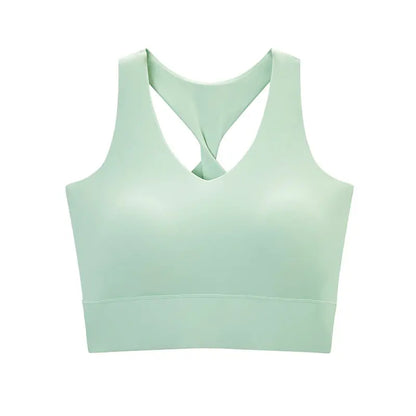 Shock-proof enlarged yoga wear bra fitness top factory