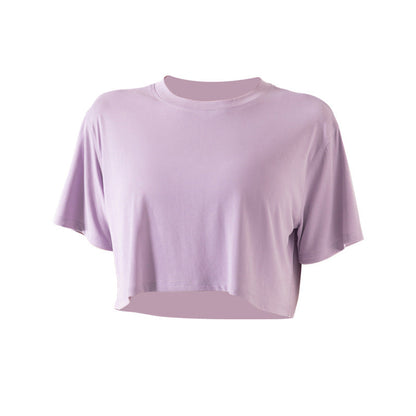 Summer Tops women running exercises midriff-baring short sleeve T-shirts Featherun