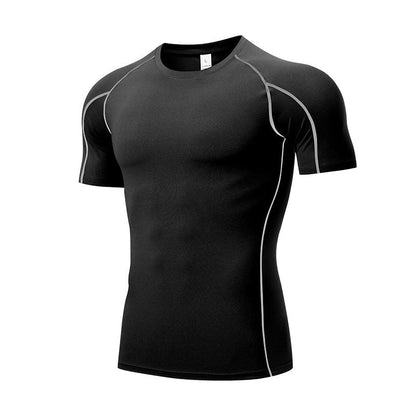 Men's Quick Dry Short Sleeve Fitness T-Shirt for Running  Marathon Workout Training Featherun