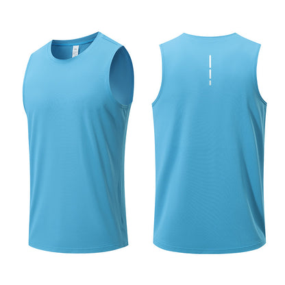 Men's Sleeveless Athletic Tank Top Quick Dry Vest for Gym Fitness Marathon Basketball