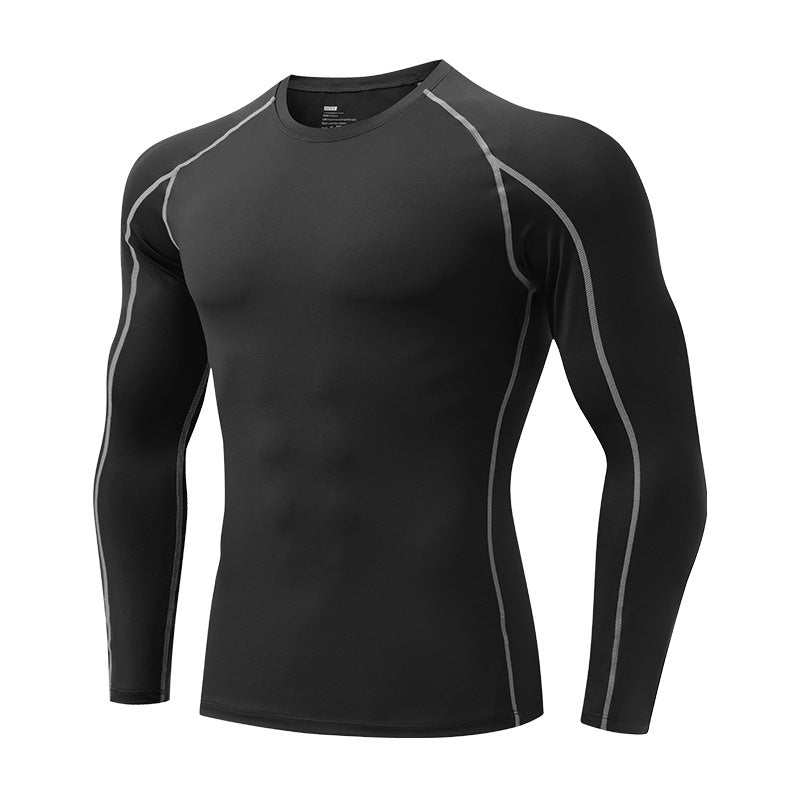 Quick Dry Breathable Stretch Compression Shirt Men’s Long Sleeve for Running & Fitness Featherun