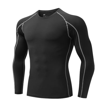 Quick Dry Breathable Stretch Compression Shirt Men’s Long Sleeve for Running & Fitness Featherun