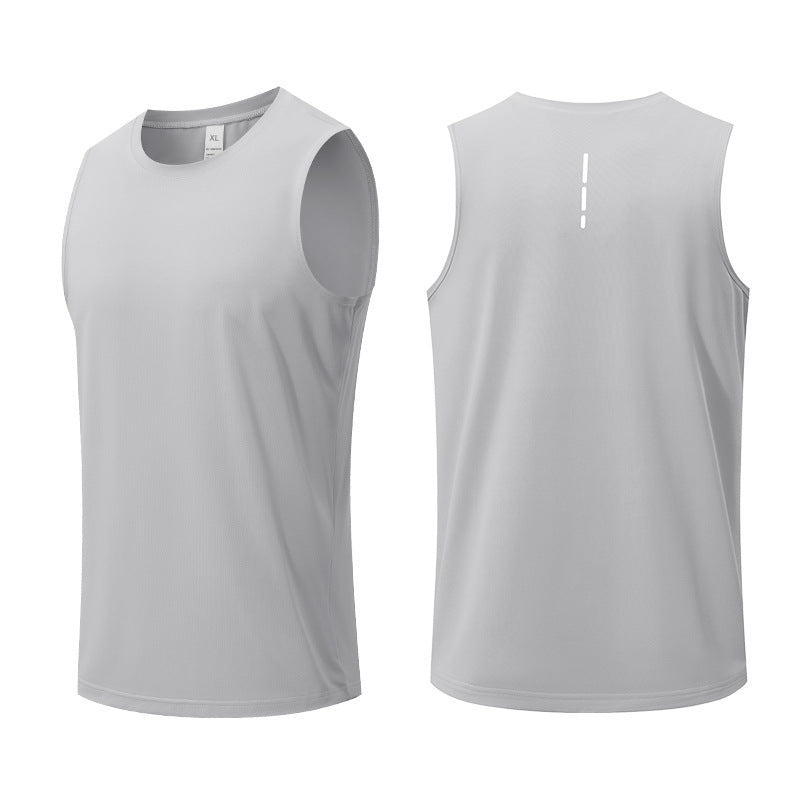 Men's Sleeveless Athletic Tank Top Quick Dry Vest for Gym Fitness Marathon Basketball