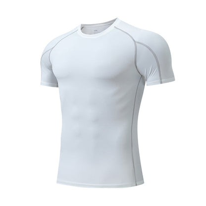 Men's Quick Dry Short Sleeve Fitness T-Shirt for Running  Marathon Workout Training Featherun