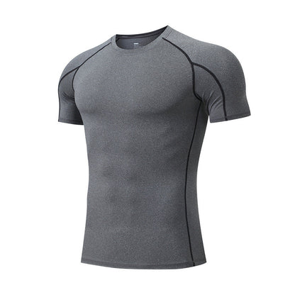 Men's Quick Dry Short Sleeve Fitness T-Shirt for Running  Marathon Workout Training Featherun