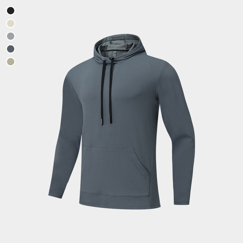 New Hooded Long Sleeve Pullover Casual Active Hoodie for Outdoor Running & Fitness Featherun