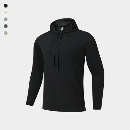 New Hooded Long Sleeve Pullover Casual Active Hoodie for Outdoor Running & Fitness Featherun
