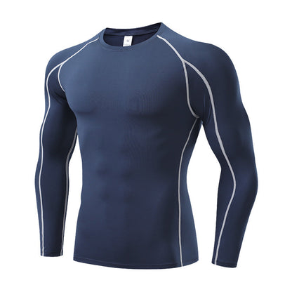 Quick Dry Breathable Stretch Compression Shirt Men’s Long Sleeve for Running & Fitness Featherun