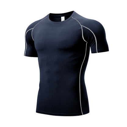Men's Quick Dry Short Sleeve Fitness T-Shirt for Running  Marathon Workout Training Featherun