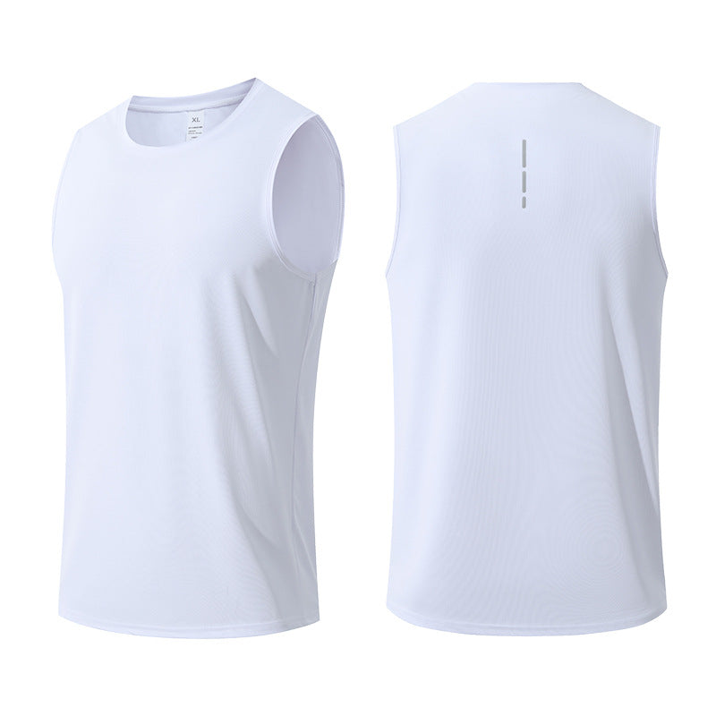 Men's Sleeveless Athletic Tank Top Quick Dry Vest for Gym Fitness Marathon Basketball