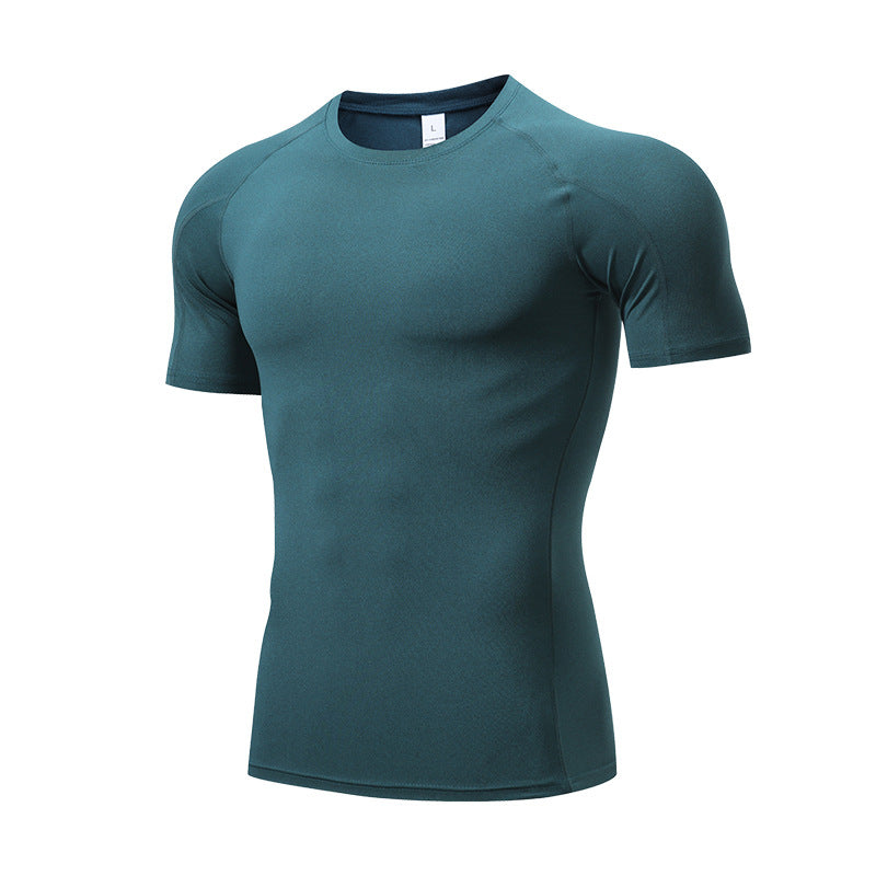 Men's Quick Dry Short Sleeve Fitness T-Shirt for Running  Marathon Workout Training Featherun