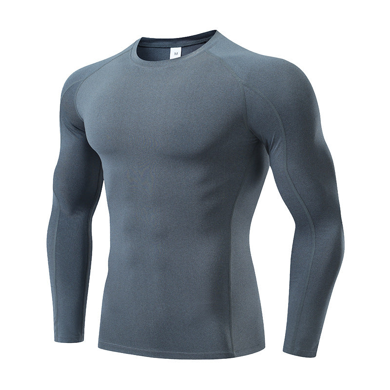 Quick Dry Breathable Stretch Compression Shirt Men’s Long Sleeve for Running & Fitness Featherun