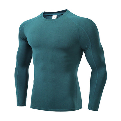 Quick Dry Breathable Stretch Compression Shirt Men’s Long Sleeve for Running & Fitness Featherun