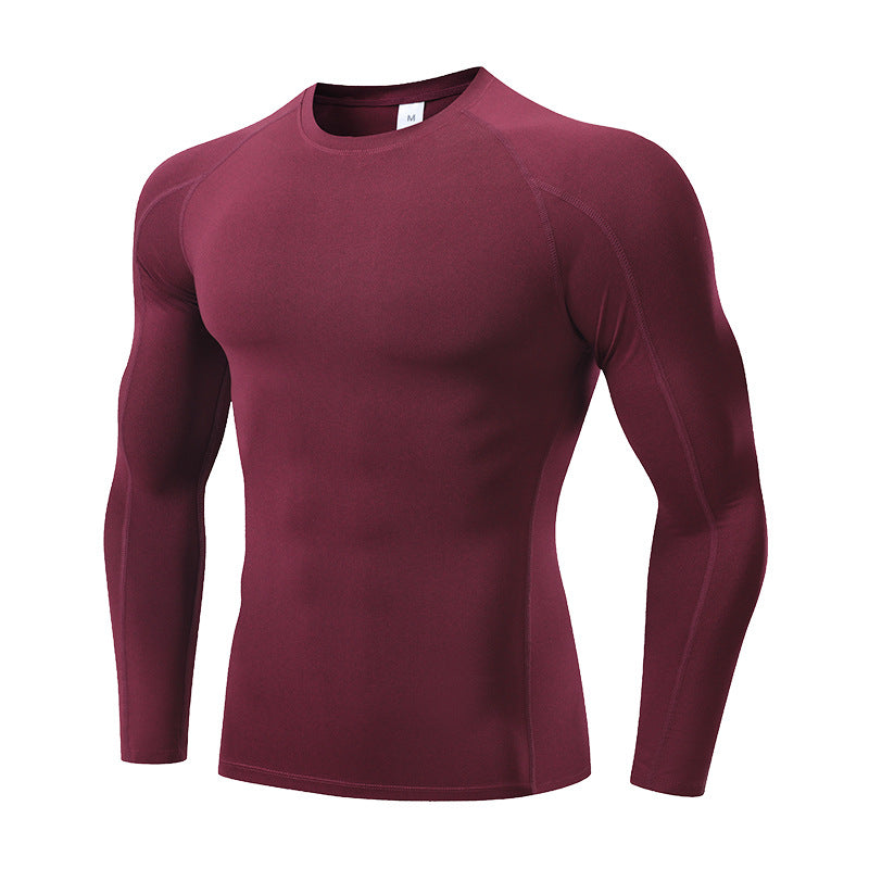 Quick Dry Breathable Stretch Compression Shirt Men’s Long Sleeve for Running & Fitness Featherun