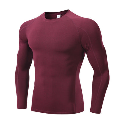 Quick Dry Breathable Stretch Compression Shirt Men’s Long Sleeve for Running & Fitness Featherun