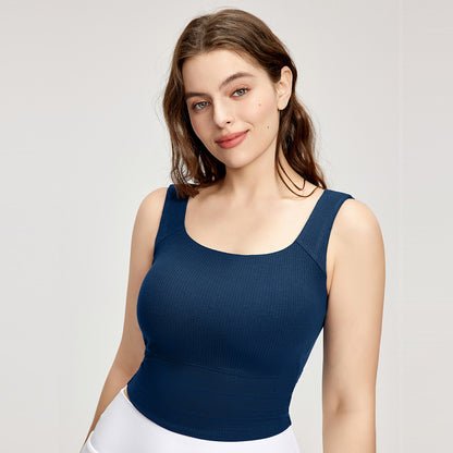 Sport vests for women with chest pads wide shoulders, breast reduction plus size women