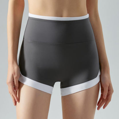 Girl Yoga shorts  nude-feeling peach sports shorts  fitness gym wear