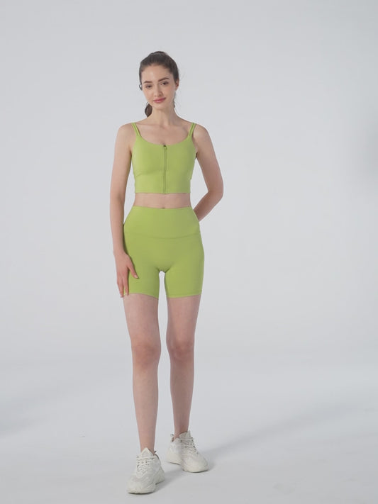 Yoga Tight Shorts Women Summer High-Elastic Quarter Cycling Pants ts Fitness