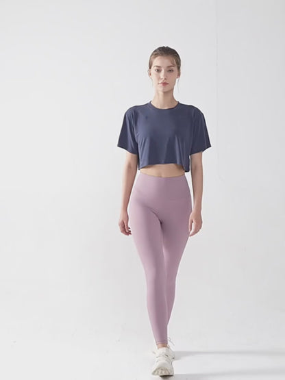 Scoop neck Crop top Women T-shirts From Chinese factory